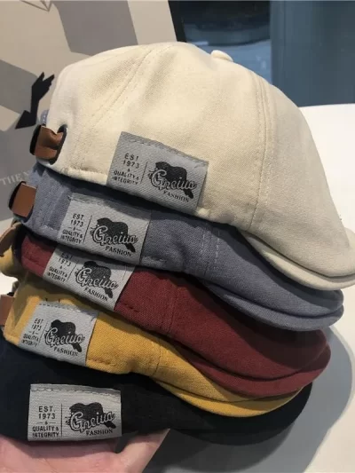 Cotton Peaky Blinders Caps For Men Hats Berets British Western Style Ivy Cap Classic Winter Woman Vintage Linen Beret