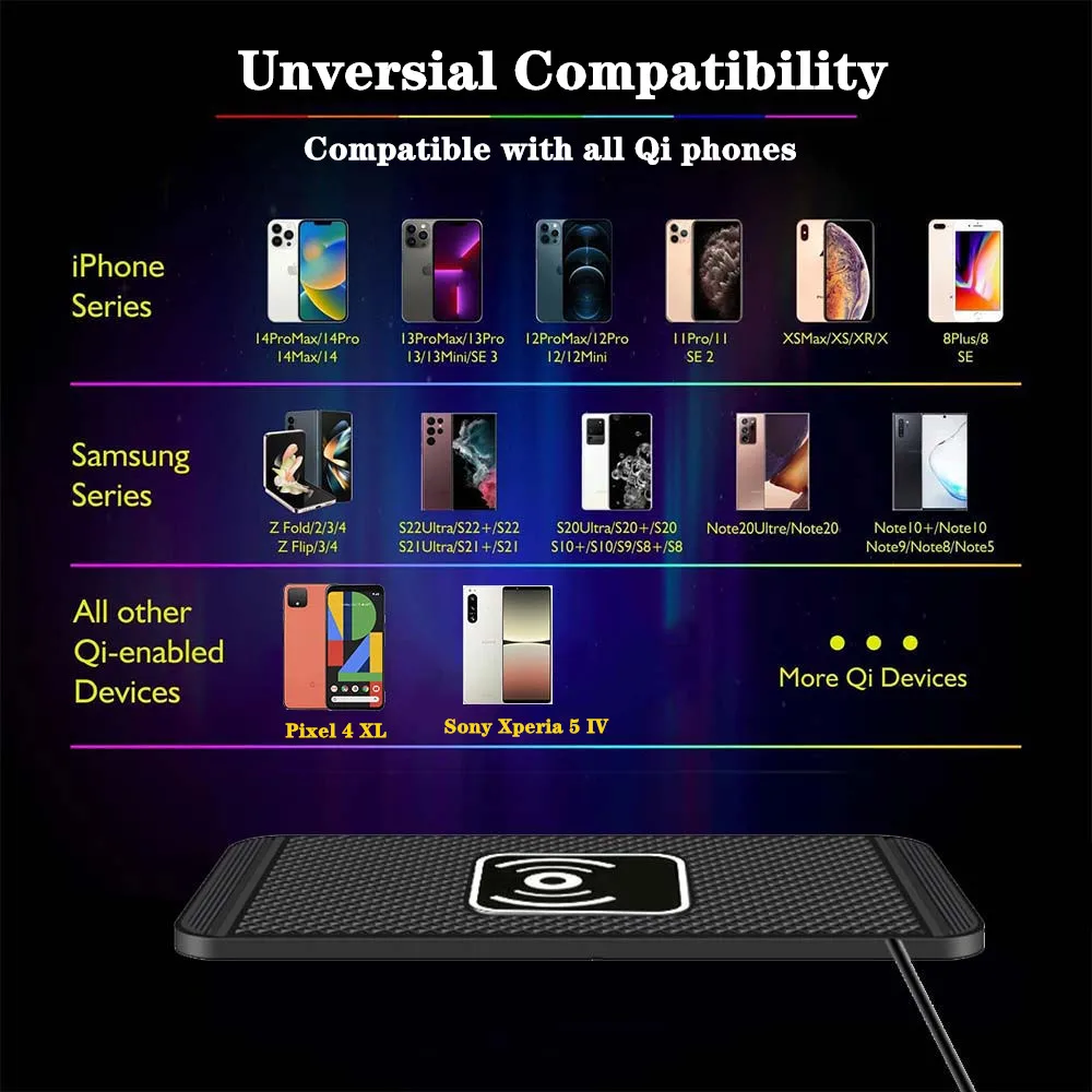 Car Wireless Charger for Iphone 16 15 15 Pro Max 14 13 12 X Samsung S24 S23 Wireless - Image 12