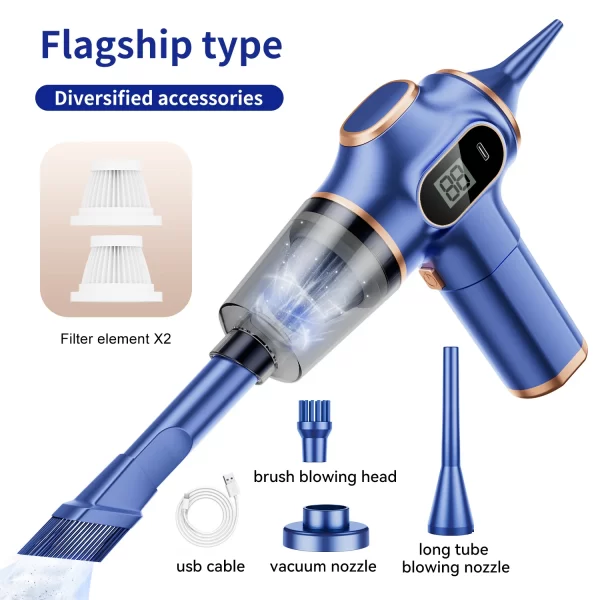 ABS Wireless Car Vacuum Cleaner Home Appliance Sofa Office High-Power - Image 8