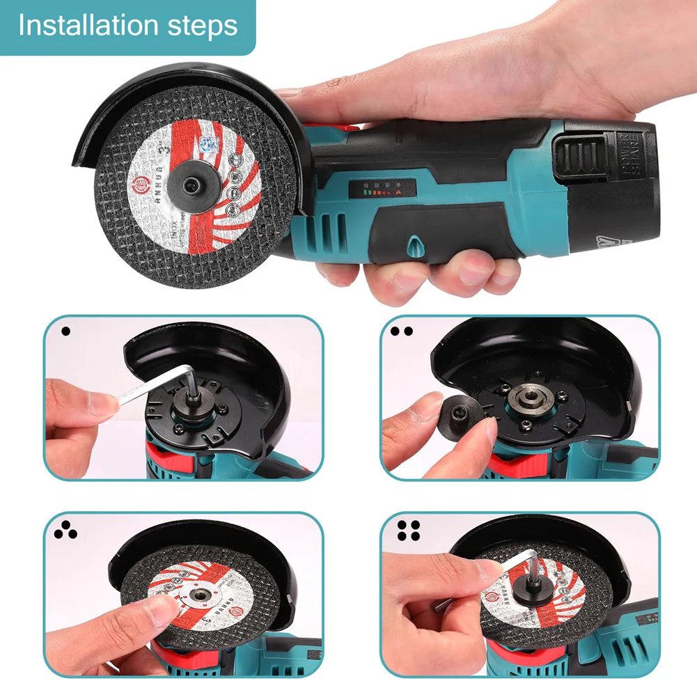 12V Cordless Electric Angle Grinder 19500rpm Lithium Battery Mini Polishing Grinding Machine Diamond Cutting Power Grinder - Image 16