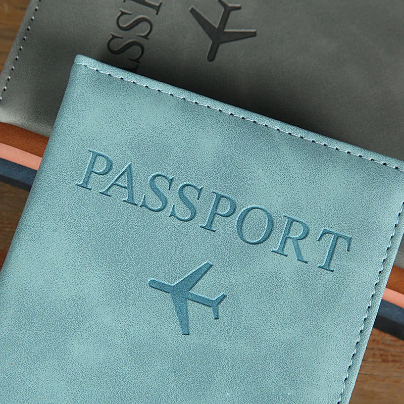 Lover The World Map Passport Cover Hot Stamping Simple Plane Women Men Travel Passport Case - Image 53