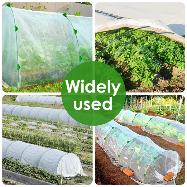 Greenhouse Hoops Frame Tunnel Kit 17 Inches Long Detachable Garden Hoops Rust-Free Fiberglass Support Botan Awning grid - Image 9