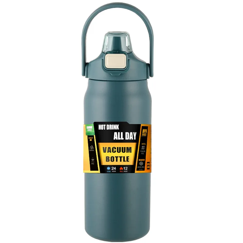 Portable Thermos with Straw 304 Stainless Steel Thermal Mug Tumbler Coffee Cup Sports Vacuum Flasks Cold and Hot Water Bottle - Image 9