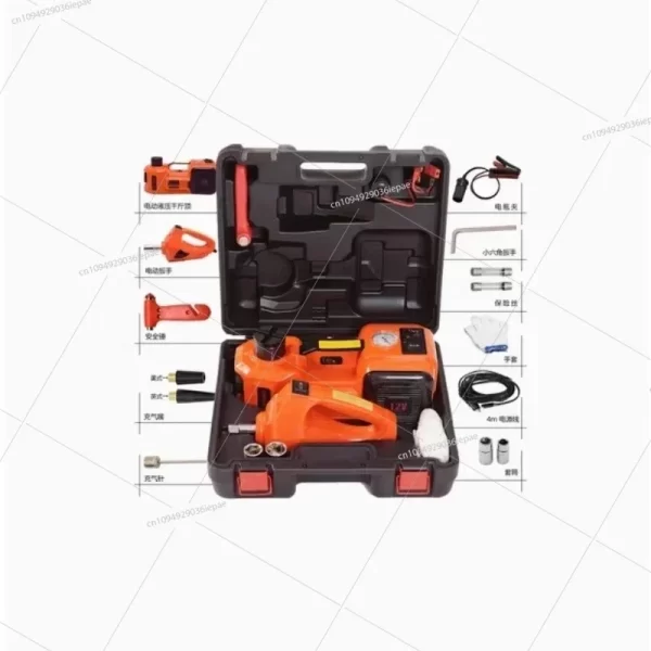 5-ton general-purpose electric jack; air pump and electric wrench set - Image 9