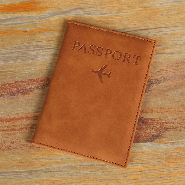 Lover The World Map Passport Cover Hot Stamping Simple Plane Women Men Travel Passport Case - Image 12