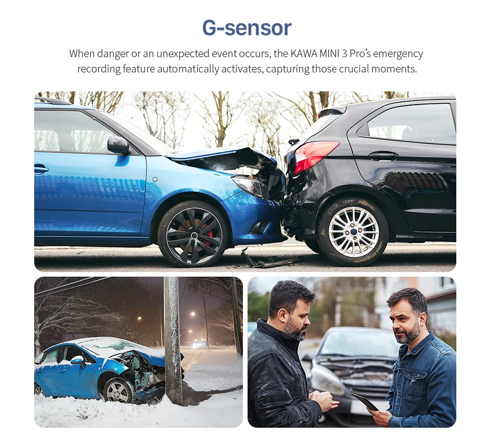 2K KAWA MINI 3 Pro Cameras for Car DVR Tiny Dash Cam 24 Parking Auto Video Recorder WiFi APP Voice Control Car dashcam - Image 20