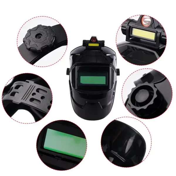 Welding Helmet Welder Mask With Rechargeable Headlight Automatic Dimming Electric Protective Mask For Arc Welding - Image 22
