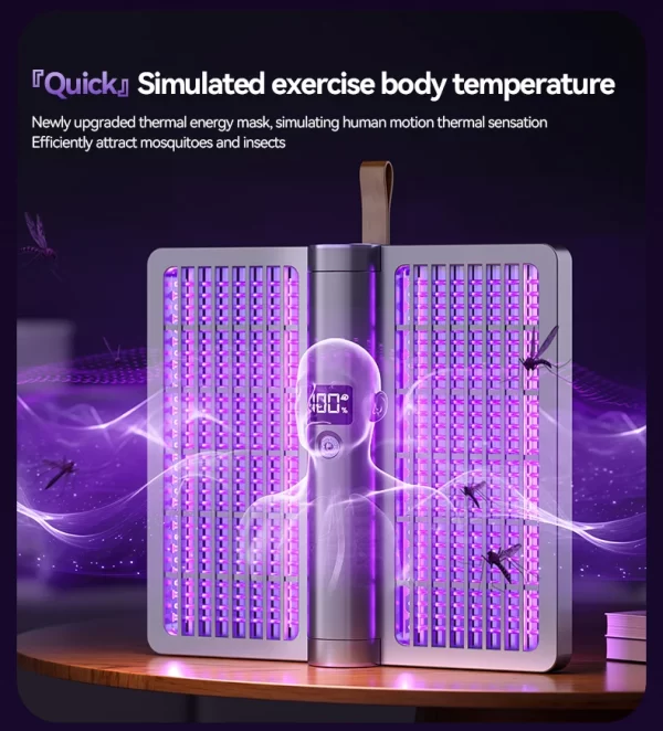 Electric Shock Mosquito Swatter Foldable Zapper Anti Mosquito Lamp Repellent Killer Rechargeable - Image 16