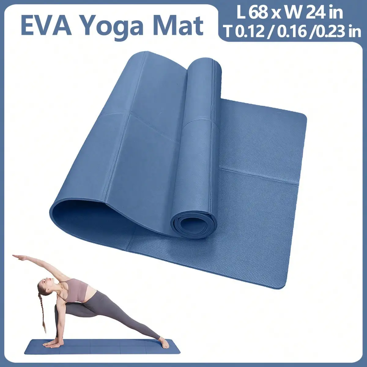 Yoga Mat Pilates Fitness Mat 3/4/6mm Thicknes Non Slip Yoga Cushion - Image 10