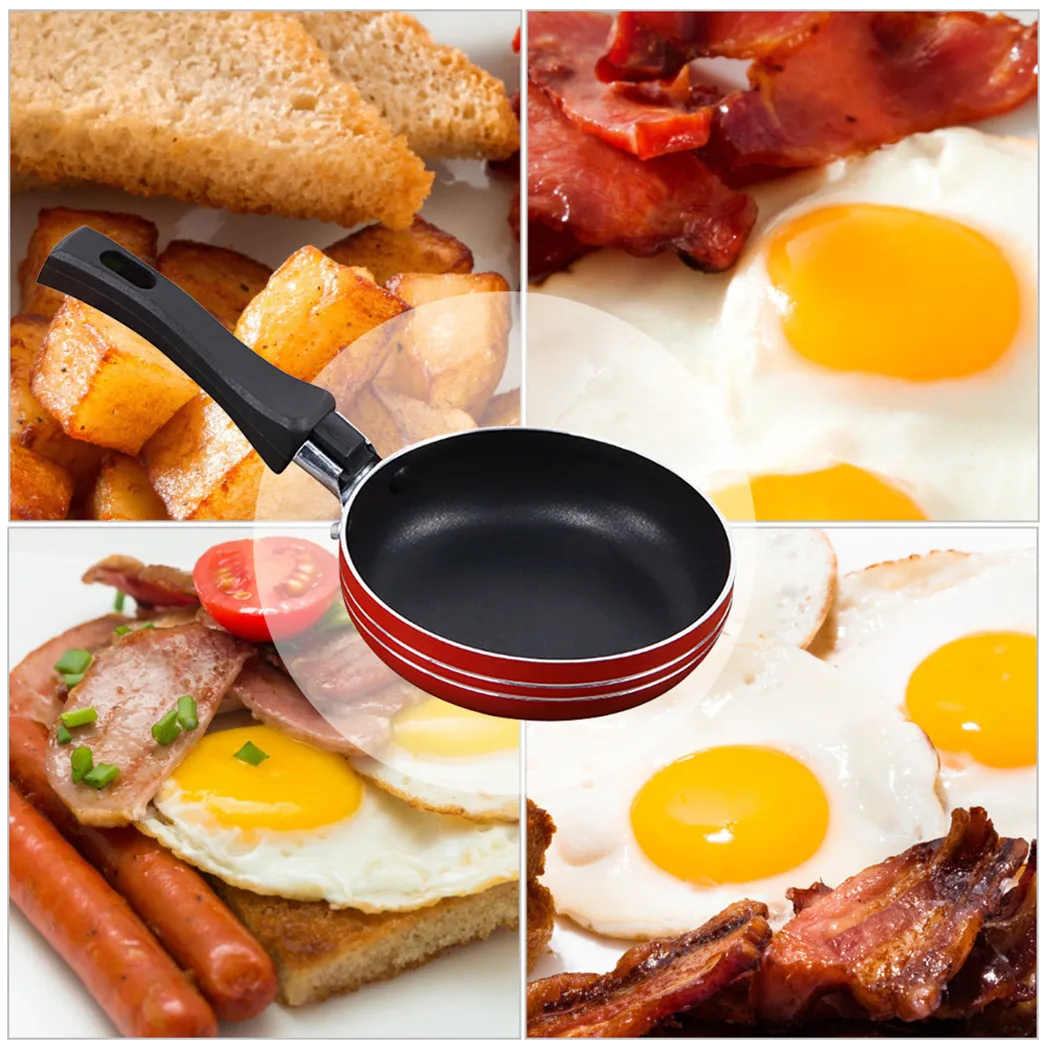 12cm/14cm/16cm Mini Frying Pan Non-Stick Steel Frypan Pot Saucepan - Image 10