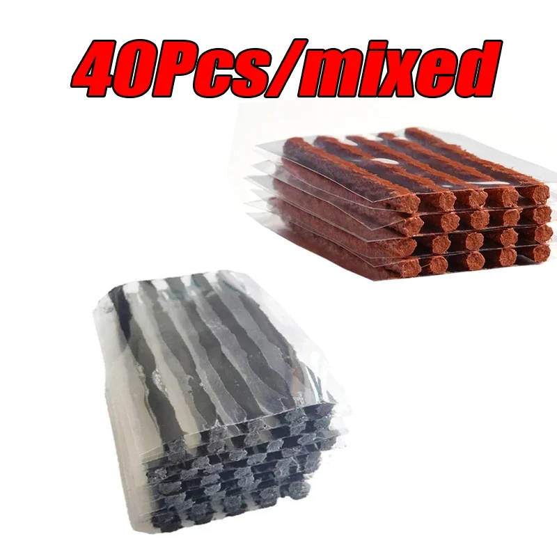5-50Pcs Car Tire Repair Tool Kit with Rubber Strip Tubeless Tyre Puncture Studding Plug - Image 15