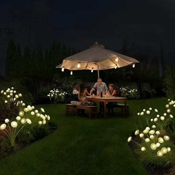 Solar 6LEDS Jellyfish Lights Mushroom Lights Solar Lights Waterproof Firefly Light - Image 5