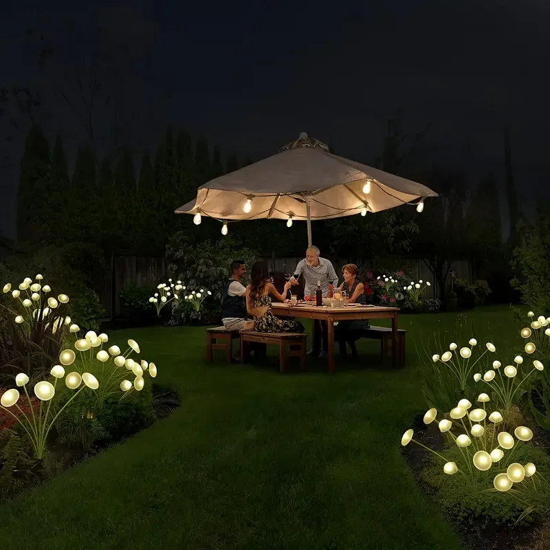 Solar 6LEDS Jellyfish Lights Mushroom Lights Solar Lights Waterproof Firefly Light - Image 5