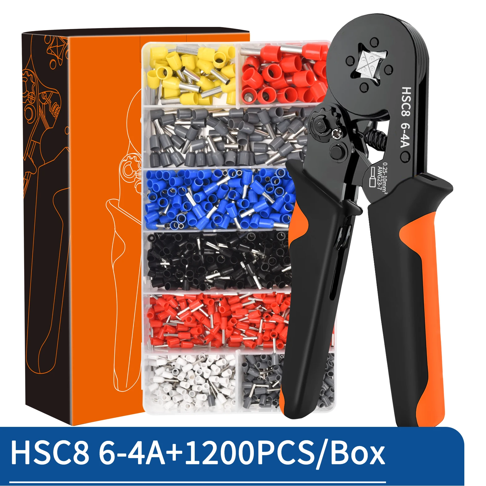 Crimping Pliers Ferrule Sleeves Tubular Terminal Tools HSC8 6-4 10-6 16-6 Wire Crimper Household Electrical Sets Terminal - Image 10