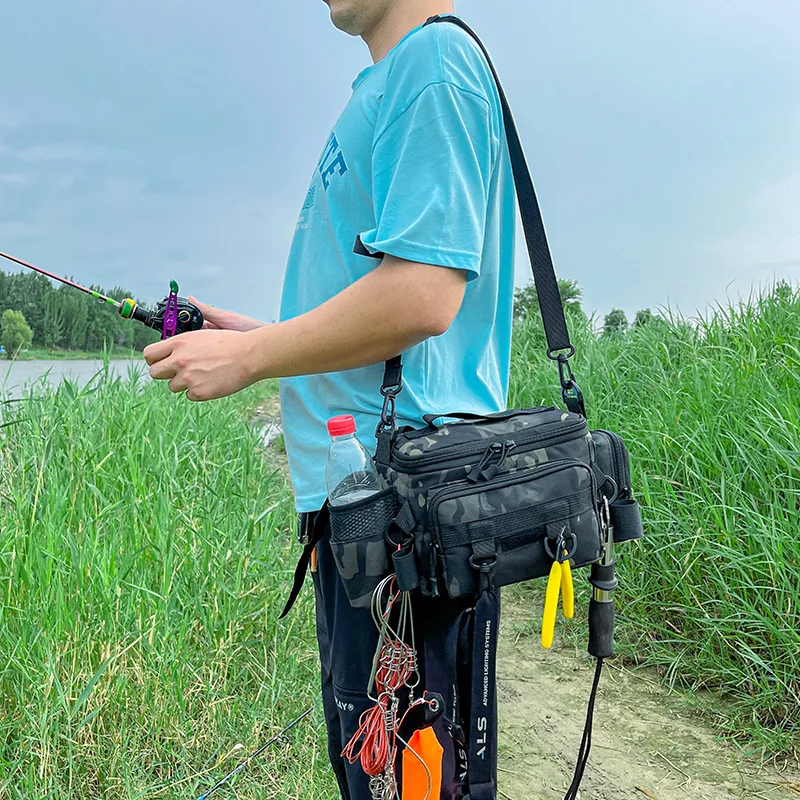 Multifunctional Fishing Tackle Shoulder Bag Storage Bag Portable Fishing Rod Holder - Image 13