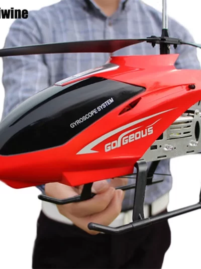 Rc Helicopter With Remote Control Extra Durable Big Plane Toy For Kids Drone