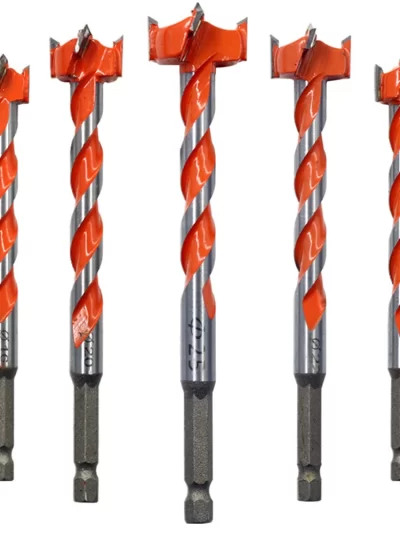 1PC Extended Woodworking Hole Opener Alloy Thread Drill Bit With Hexagonal Handle