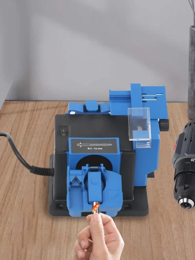 Electric Sharpening Machine, 96W 1350RPM Electric Drill Bit Sharpener, Multifunctional Knife Scissor Sharpening Tool, Adjustable