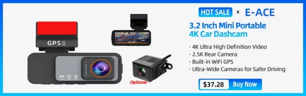 Dash Cam 4K GPS WIFI APP 24H Night Vision Mini Optional Rear Lens Dashcam Car DVR Video Recorder Camera For Car Black Box - Image 15
