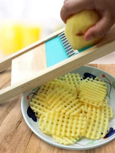 Fries Grid Stainless Potato Grid Steel Potato Kitchen Wooden Home Chip Shred Potato Vegetable Cutter