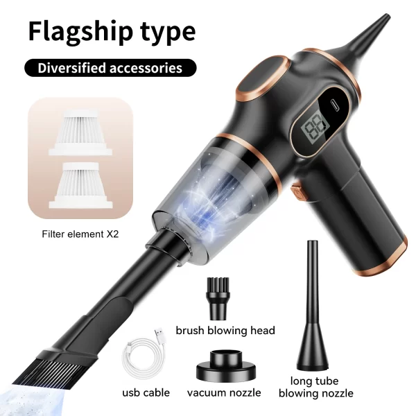 ABS Wireless Car Vacuum Cleaner Home Appliance Sofa Office High-Power - Image 7