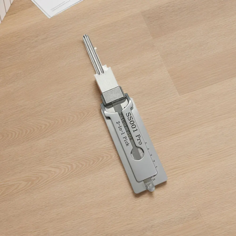 2-in-1 Stainless Steel Key Decoder Precision Hook And Pickup Hand Tool O-ring Pickup Kit Maintenance Repair Kit