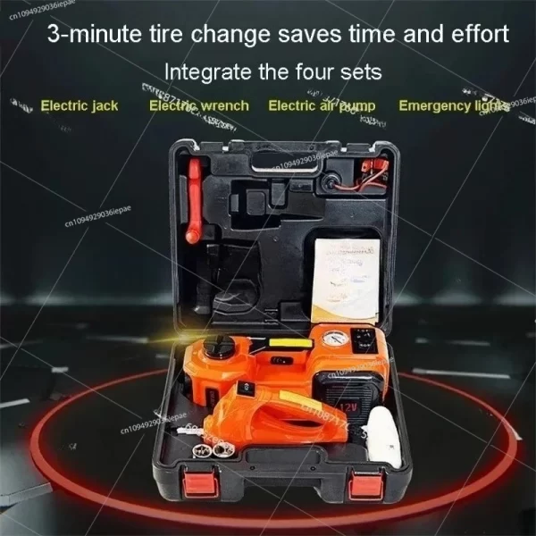 5-ton general-purpose electric jack; air pump and electric wrench set - Image 2