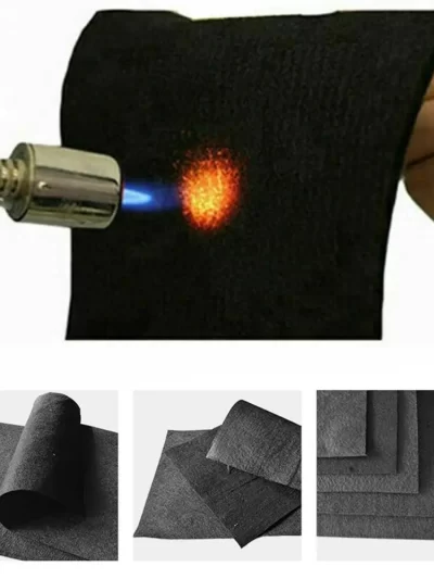 Welding Protect Blanket Practical Felt Carbon Fiber Felt High Temp Black Torch Shield