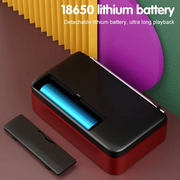 Portable Radio Music Player Handheld Rechargeable Digital FM USB TF MP3 Player Speaker - Image 15