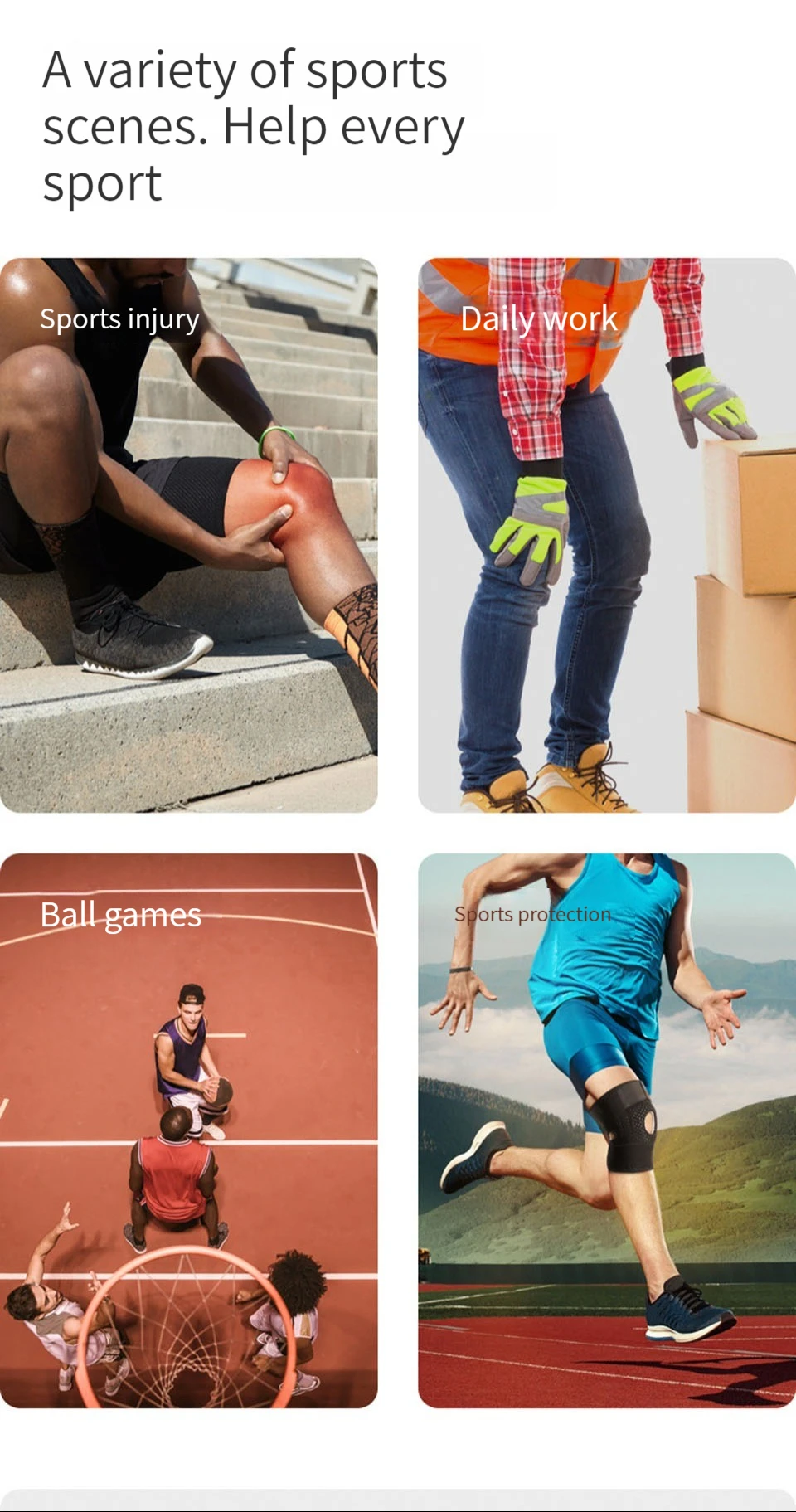 AOLIKES 1PCS NEW Knee Brace with Side Stabilizers & Patella Gel Pads,Knee Support - Image 17