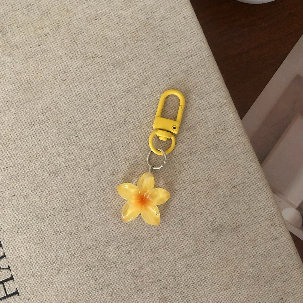 Sweet Colorful Jelly Flower Key Chain Color DIY Flower Cute Keychains Pendant - Image 18