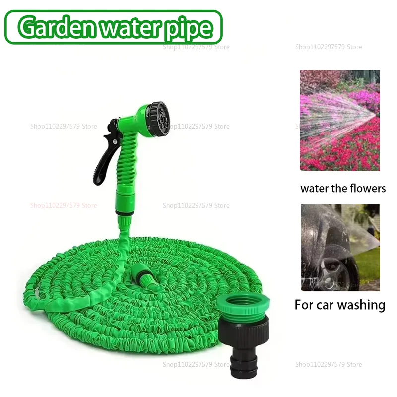 Retractable Magic Garden Hose High Pressure Car Wash Water Gun Watering Device - Image 4