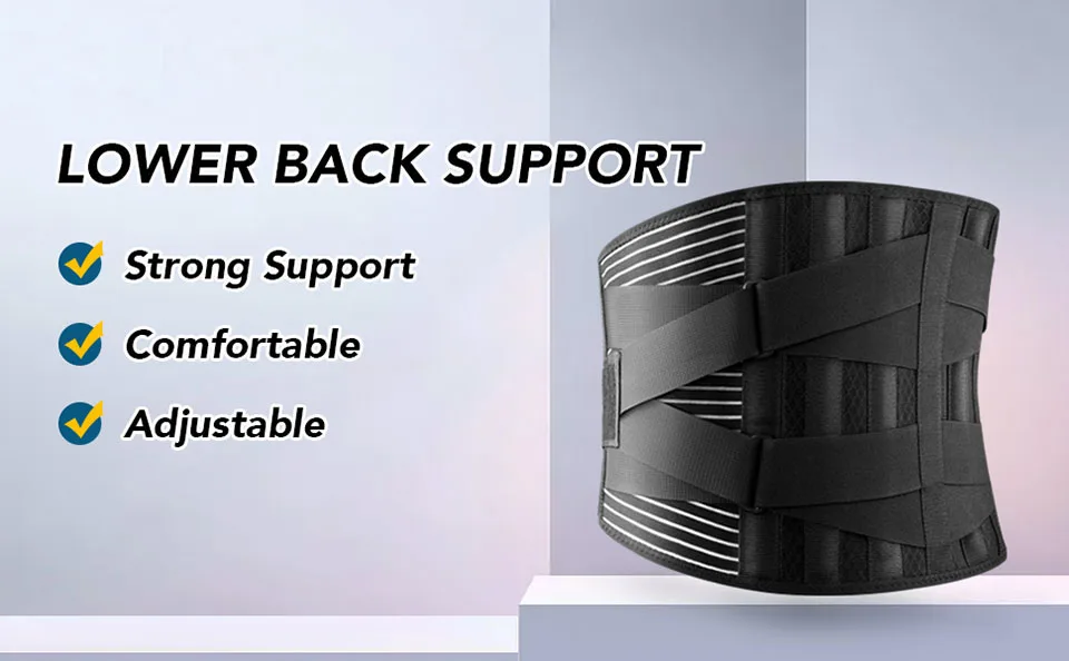 AOLIKES Lower Back Brace with 6 Stays Anti-skid Orthopedic lumbar Support Breathable Waist Support Belt - Image 7
