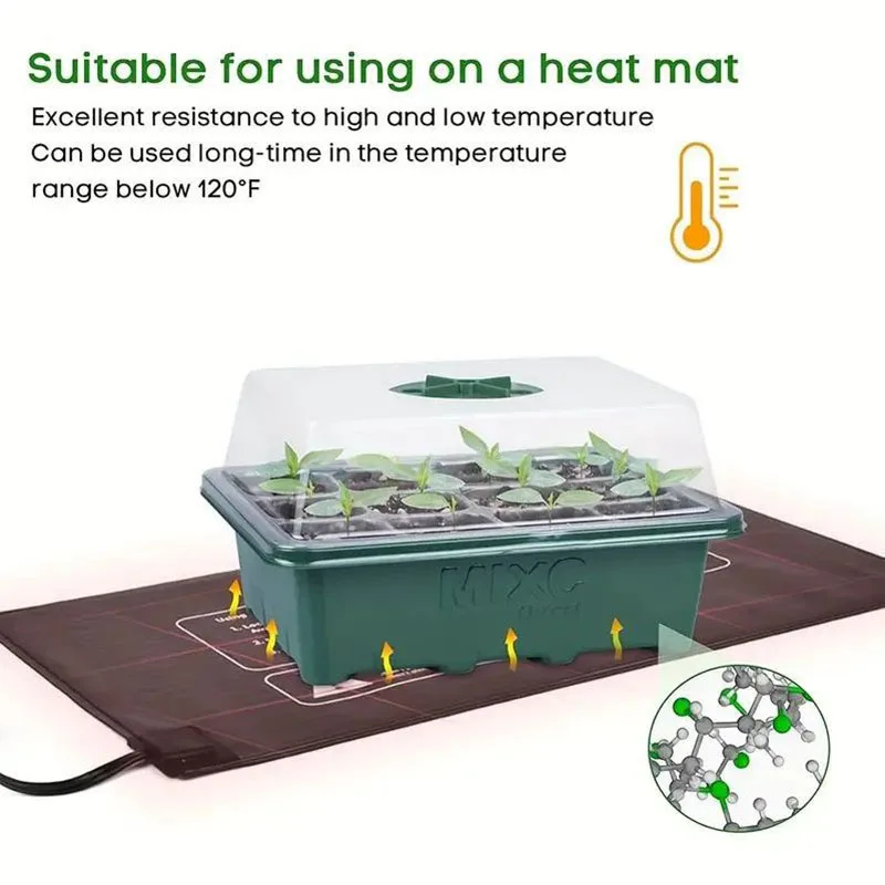 12-well Plastic Seedling Pot Succulent Sowing Seedling Box - Image 4