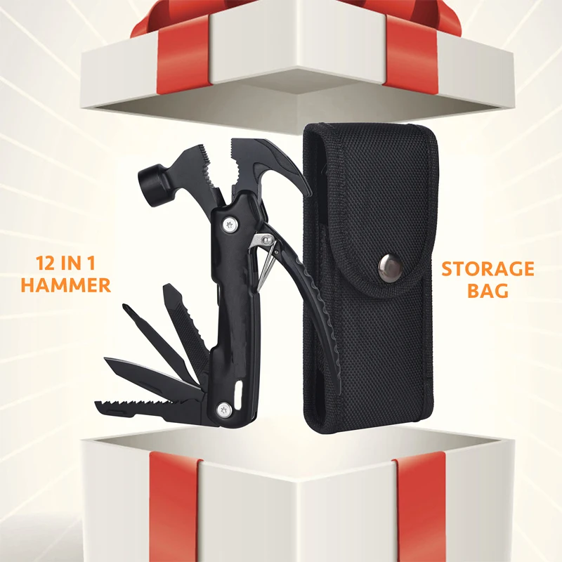 Unique 12-in-1 Multi-Functional Tool Hammer. - Image 5