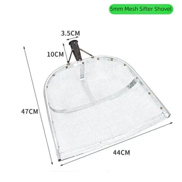 Essential Tool Metal Soil Sifting Mesh Heavy-Duty Easy Grip - Image 10