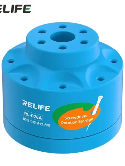 RELIFE RL-078A 360° Rotatable Multi-functional Repair Tool Storage Rack Multi-hole Slot Storage Classification Storage Box Tool