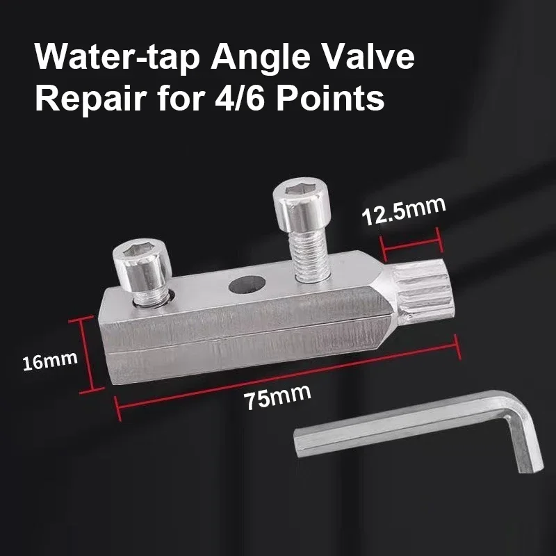 Broken wire extractor Threading Tools Tap Screw Remover Water-tap Angle Valve Repair for 4/6 Points Bolt Extractor Plumbing tool - Image 5