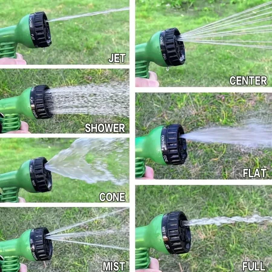 Retractable Magic Garden Hose High Pressure Car Wash Water Gun Watering Device - Image 19