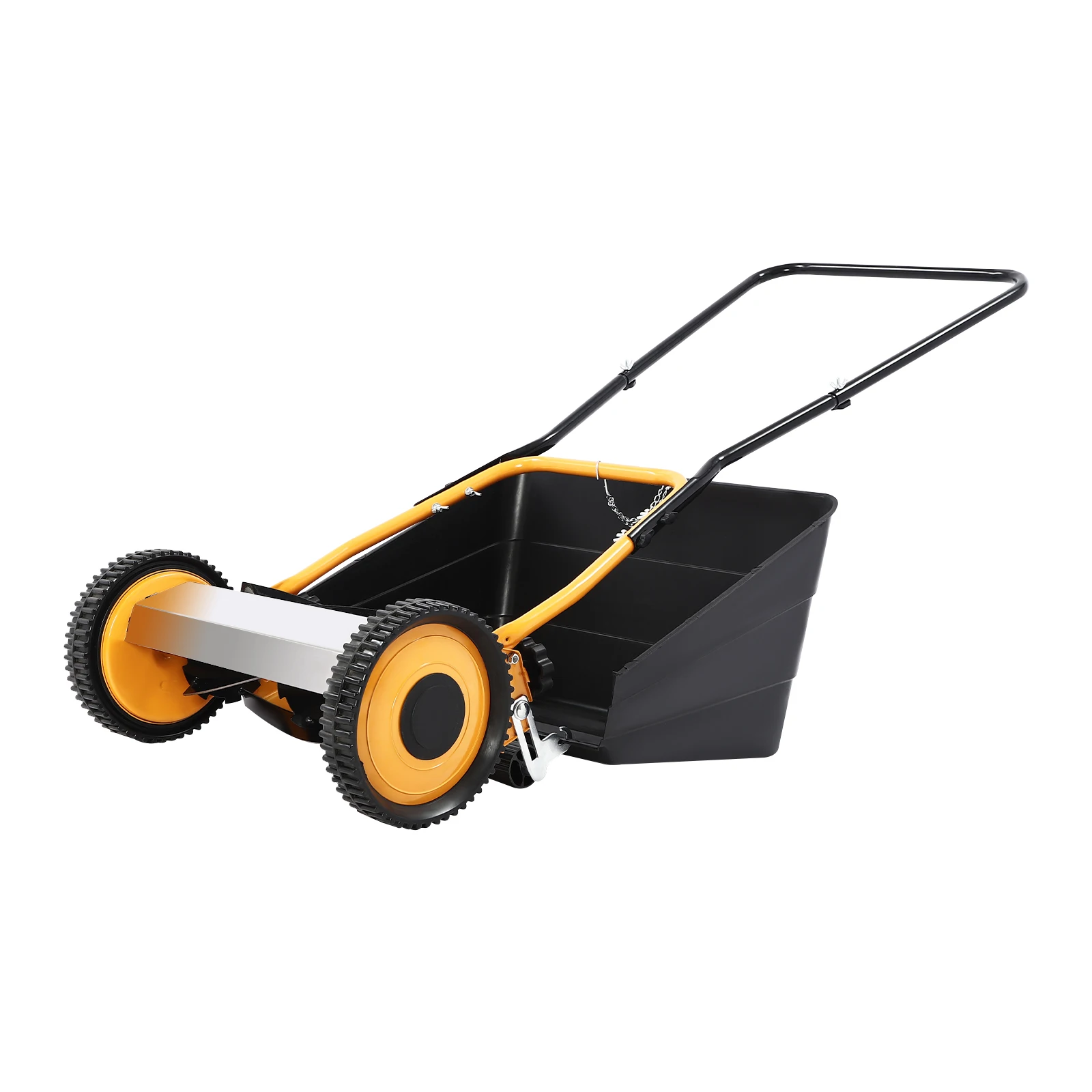 Reel Mower w/Grass Catcher, Push Reel Lawn Mower 14-Inch 4-Blade, Height Adjustable - Image 8