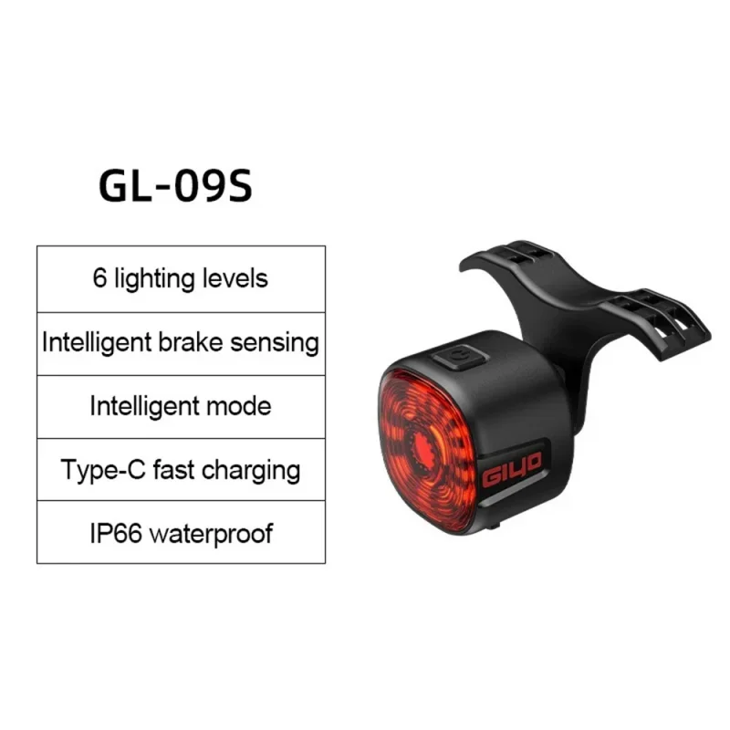 Bicycle Smart Brake Tail Light Mtb Road Bike Auto Brake Sensing Light Sb Rechargeable Ipx6 Waterproof Led Warning Rear Lamp - Image 8