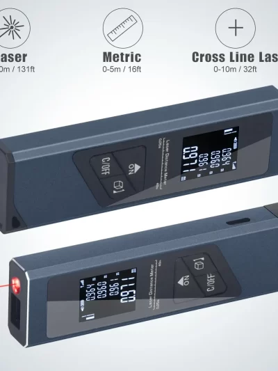 Mini Laser Rangefinder Digital Tape Measure Laser Ruler USB Charge Aluminum Alloy Fuselage Portable Digital Laser Distance Meter