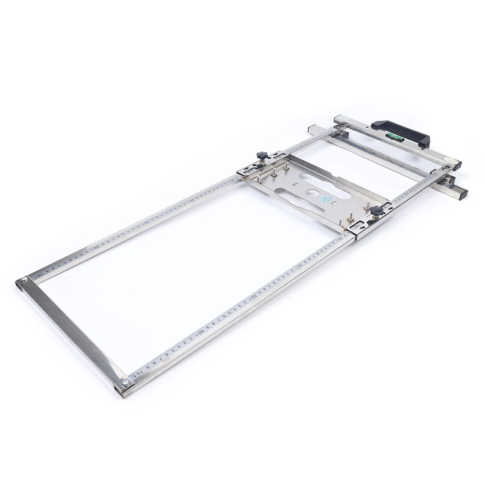 4 Inch Circular Saw Trimmer Machine Adjustable Angle and Depth Edge Guide Positioning Frame Cutting Board Tool Stainless Steel - Image 4