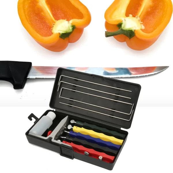 Grinder Sharpening Stone Set Professional Kitchen FiX angle Knife Sharpener System Kit - Image 11