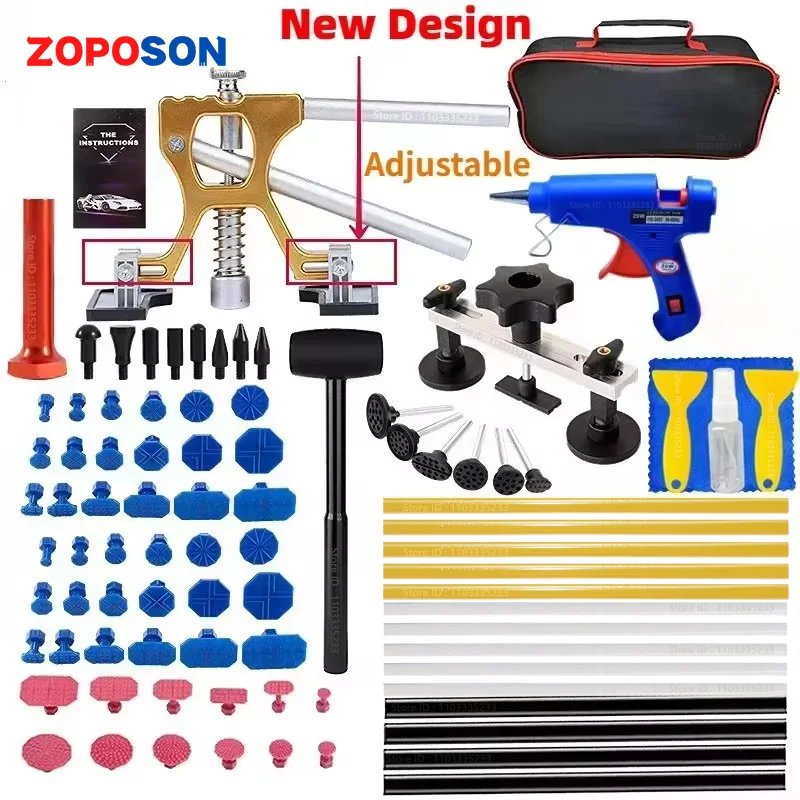 Car Dent Zoposon Repair Tools EU/US Glue Gun Paintless Dent Repair Kit Automotive Dent Remover