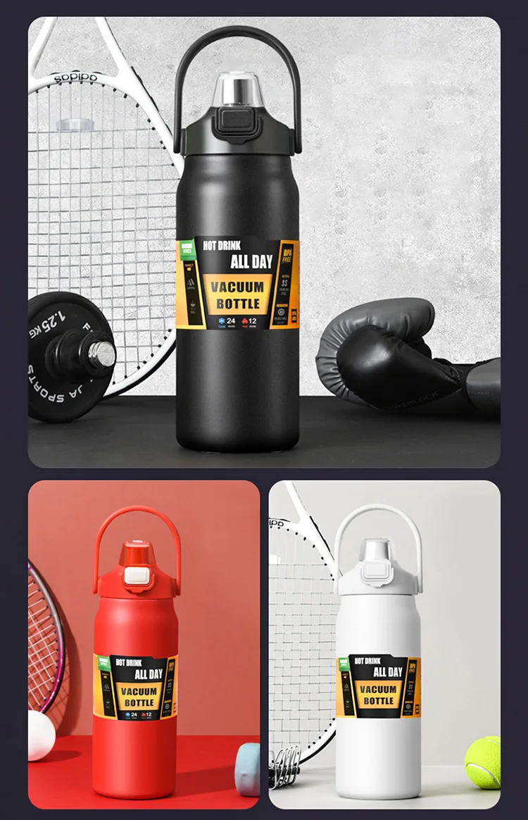 Portable Thermos with Straw 304 Stainless Steel Thermal Mug Tumbler Coffee Cup Sports Vacuum Flasks Cold and Hot Water Bottle - Image 20