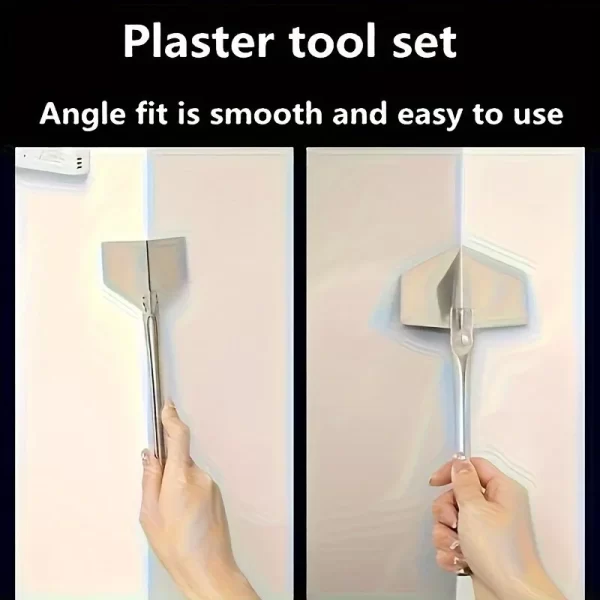 4pcs Stainless Steel Yin and Yang Horn Wall Corner Scraping Putty, Wall Corner Spatula - Image 5