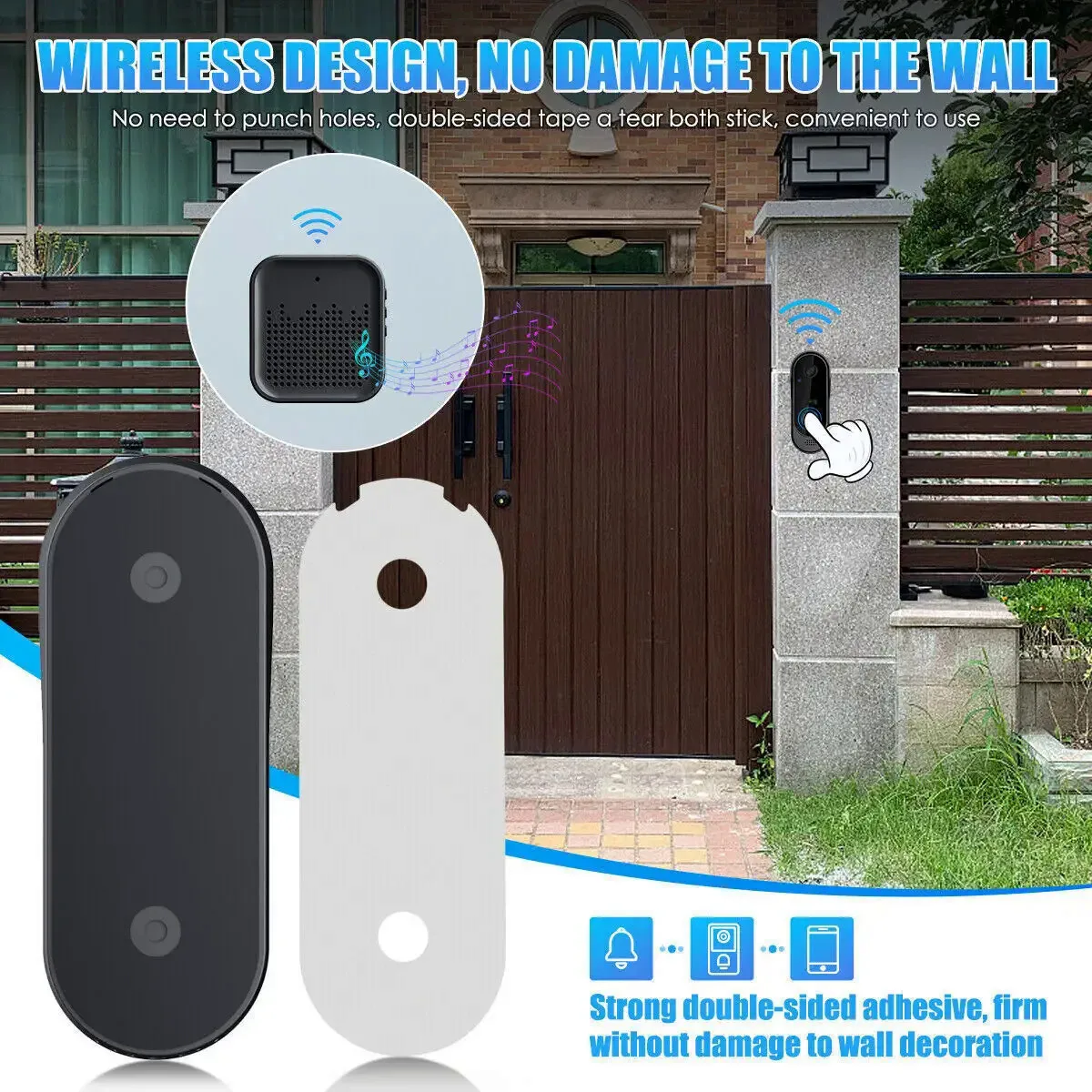 Tuya Doorbell With Camera Wireless Bundle Doorbell Smart Home WIFI HD Outdoor Phone Camera Security Video Intercom Night Vision - Image 5