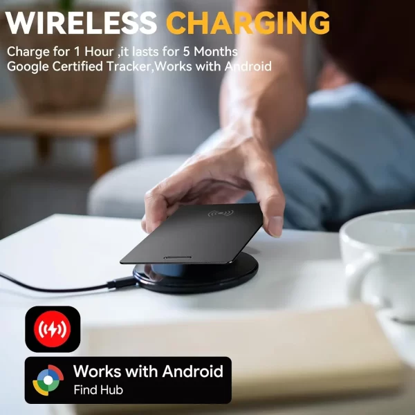 Wallet Tracker Card Wireless Charging Tracking Location Gps Locator Smart Tag For Android - Image 14