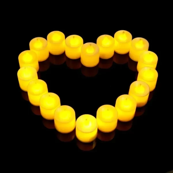 50/24PCS LED Simulation Candle with Switch Battery Tealights Candles Flameless Candle Warm Light - Image 4